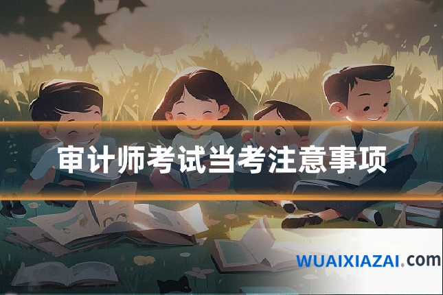 审计师考试当考注意事项
