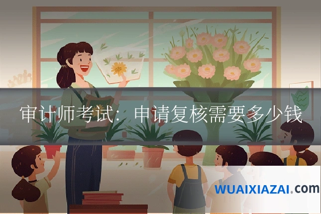 审计师考试：申请复核需要多少钱