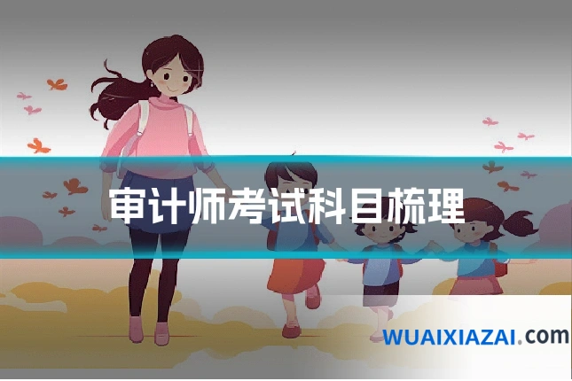 审计师考试科目梳理