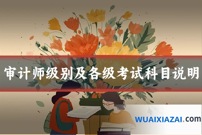 审计师级别及各级考试科目说明