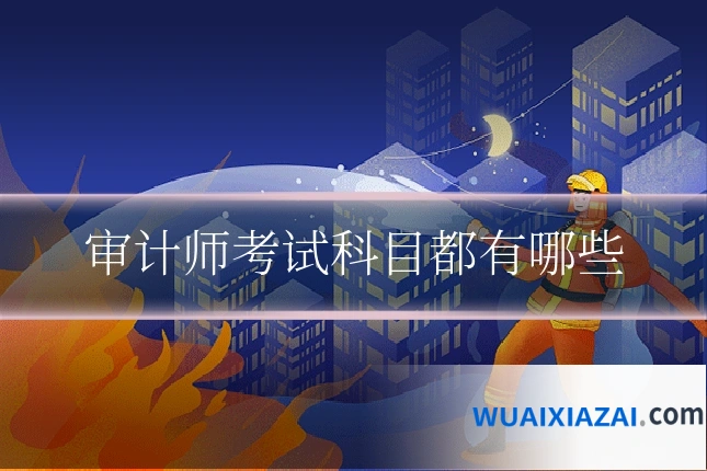 审计师考试科目都有哪些