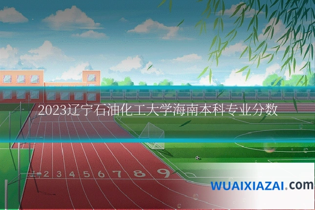 2023辽宁石油化工大学海南本科专业分数