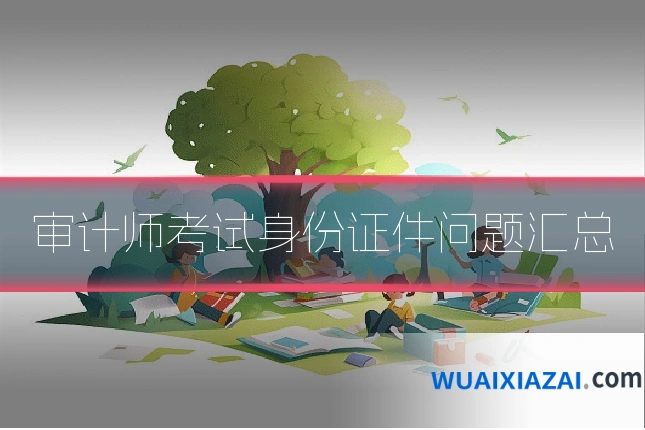 审计师考试身份证件问题汇总