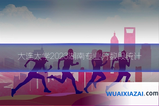 大连大学2023湖南专业分数段统计