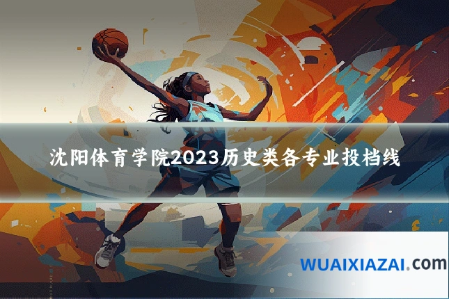 沈阳体育学院2023历史类各专业投档线