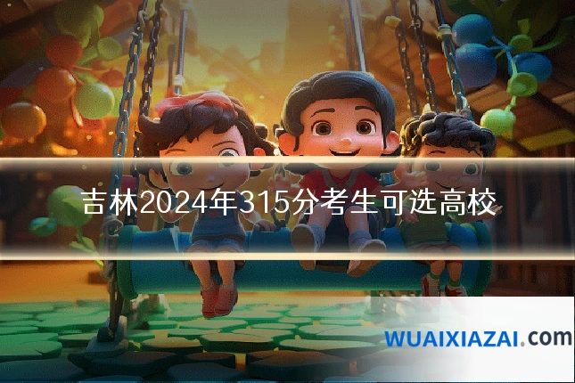 吉林2024年315分考生可选高校