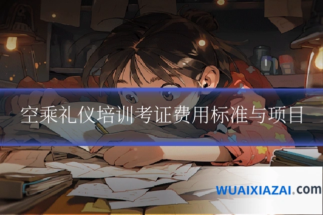 空乘礼仪培训考证费用标准与项目