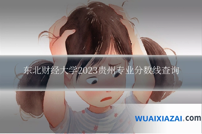 东北财经大学2023贵州专业分数线查询