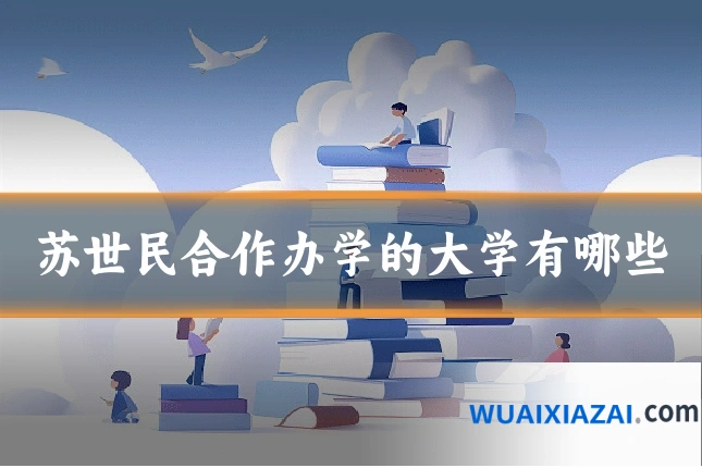 苏世民合作办学的大学有哪些