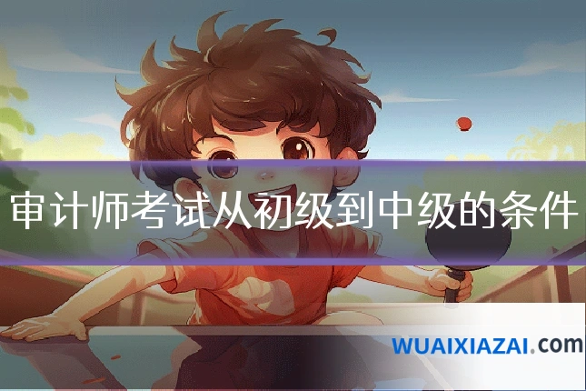 审计师考试从初级到中级的条件