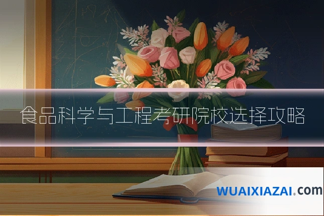 食品科学与工程考研院校选择攻略