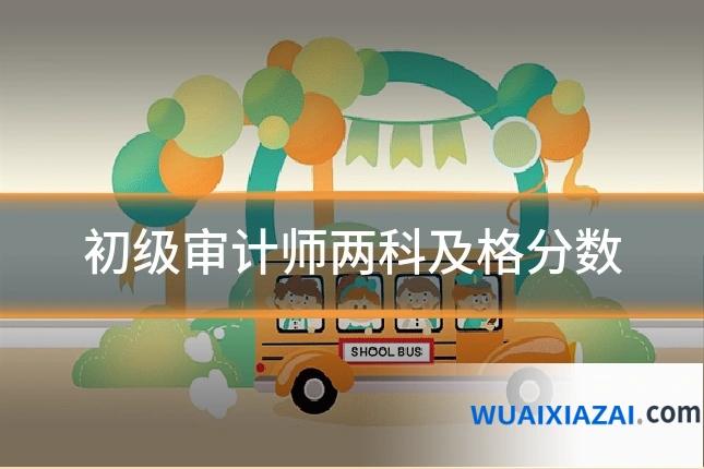 初级审计师两科及格分数