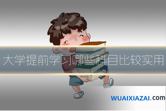 大学提前学习哪些科目比较实用