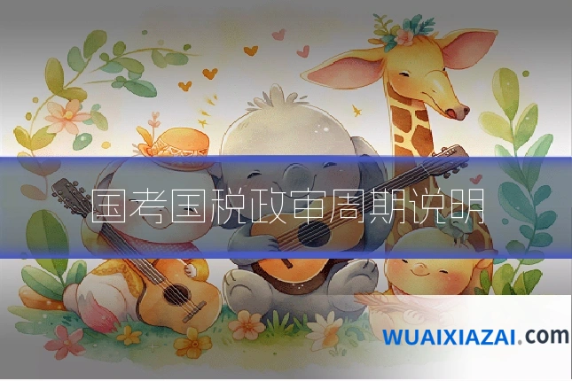 国考国税政审周期说明