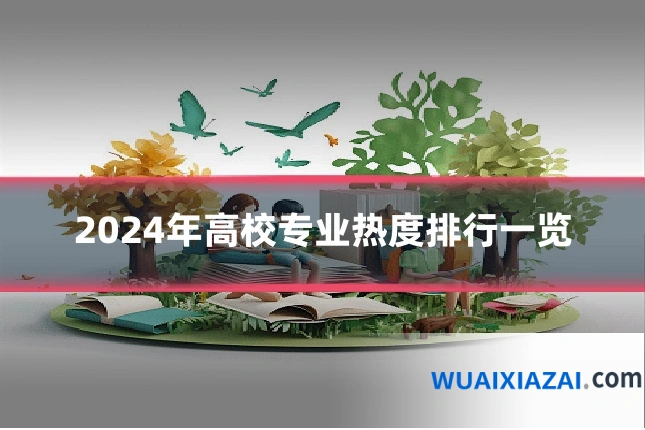 2024年高校专业热度排行一览