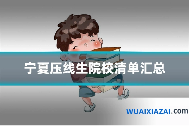 宁夏压线生院校清单汇总