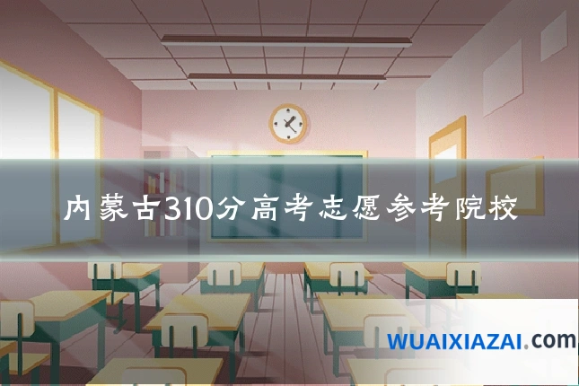 内蒙古310分高考志愿参考院校