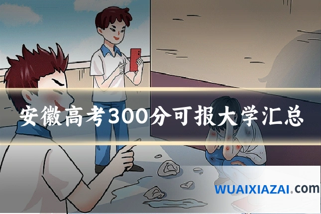 安徽高考300分可报大学汇总