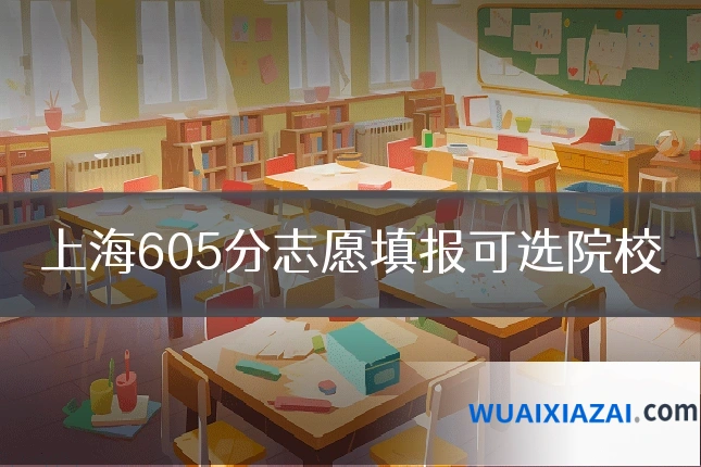 上海605分志愿填报可选院校