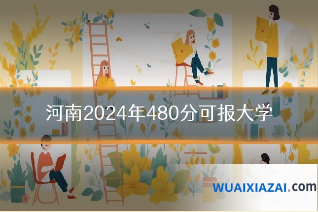 河南2024年480分可报大学
