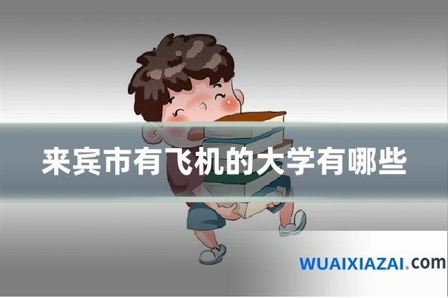 来宾市有飞机的大学有哪些