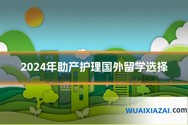 2024年助产护理国外留学选择