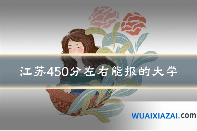 江苏450分左右能报的大学