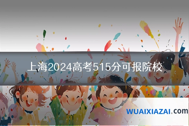 上海2024高考515分可报院校