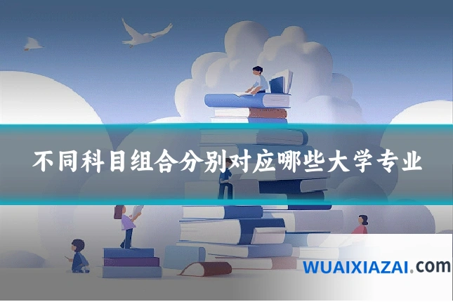 不同科目组合分别对应哪些大学专业