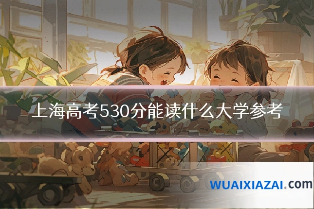 上海高考530分能读什么大学参考