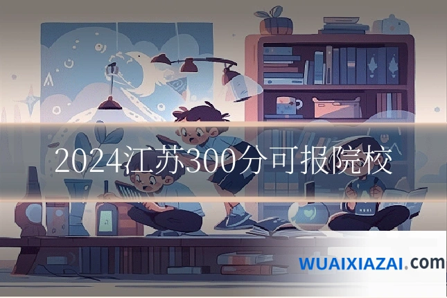2024江苏300分可报院校