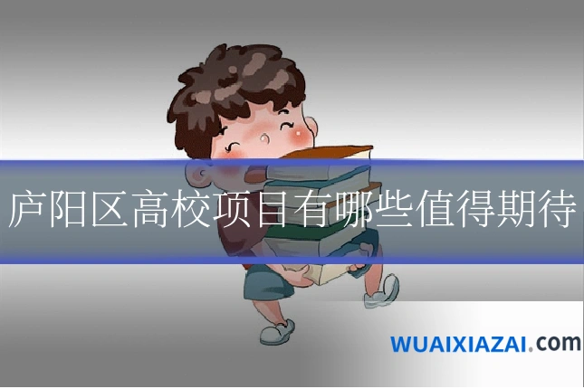 庐阳区高校项目有哪些值得期待