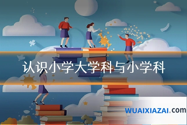认识小学大学科与小学科