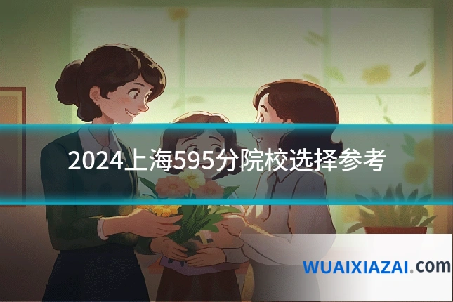 2024上海595分院校选择参考
