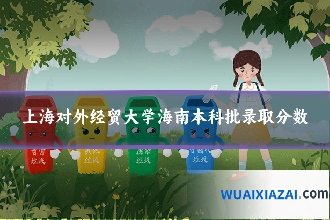上海对外经贸大学海南本科批录取分数