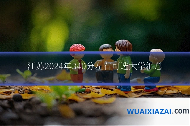 江苏2024年340分左右可选大学汇总