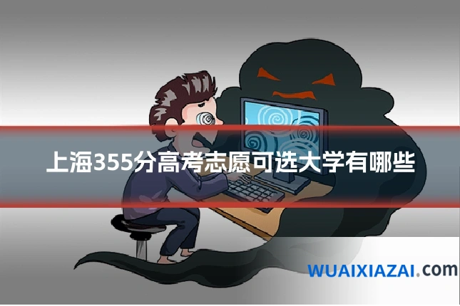 上海355分高考志愿可选大学有哪些