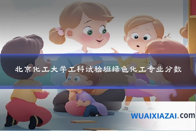 北京化工大学工科试验班绿色化工专业分数
