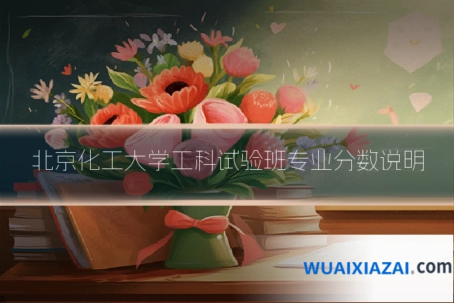北京化工大学工科试验班专业分数说明