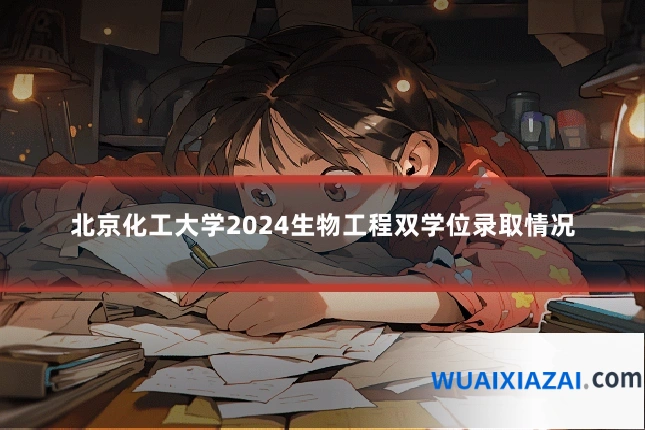 北京化工大学2024生物工程双学位录取情况