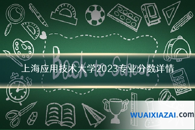 上海应用技术大学2023专业分数详情