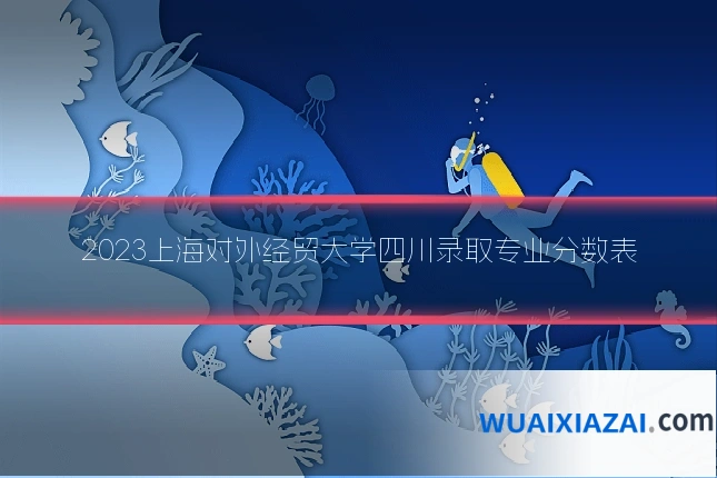 2023上海对外经贸大学四川录取专业分数表