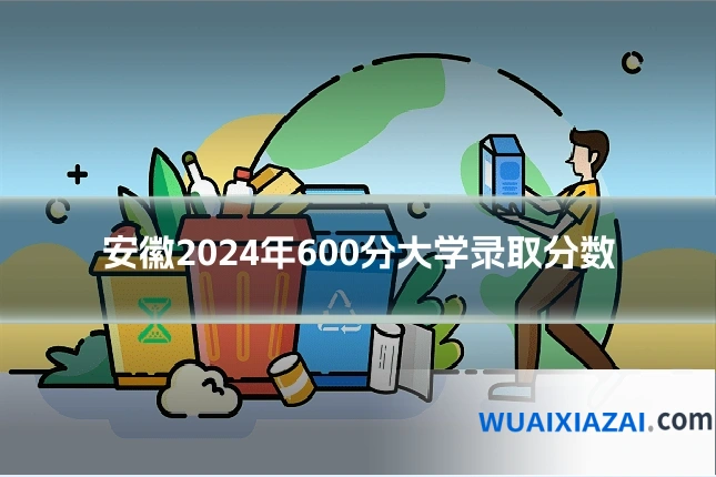 安徽2024年600分大学录取分数