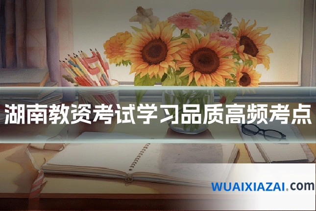 湖南教资考试学习品质高频考点