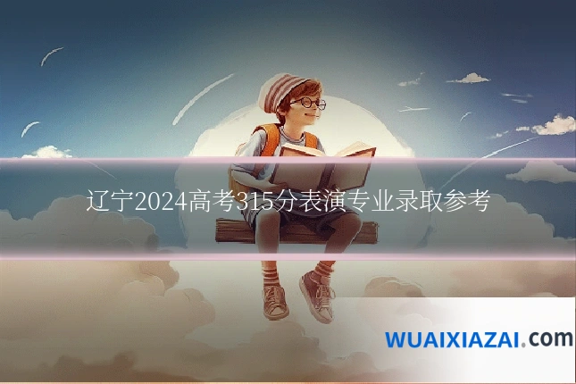 辽宁2024高考315分表演专业录取参考