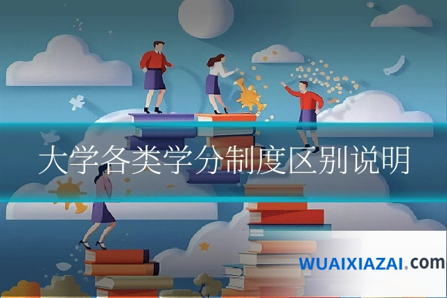 大学各类学分制度区别说明