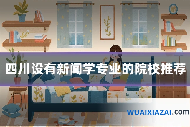 四川设有新闻学专业的院校推荐