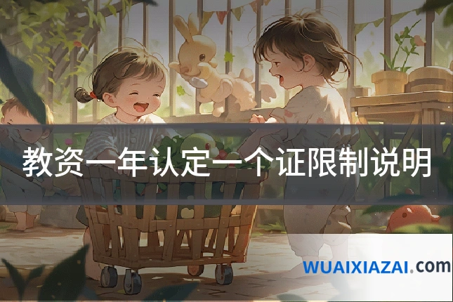 教资一年认定一个证限制说明
