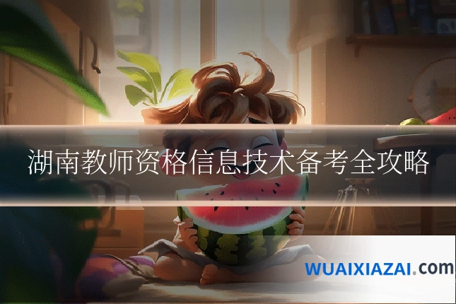 湖南教师资格信息技术备考全攻略