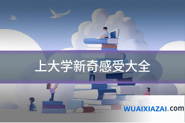 上大学新奇感受大全